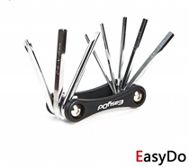 Taiwan Easydo Multifunction Composition Tool Bike Portable 8 Functional Chrome Molybdenum Steel Hexagon Repair Wrench