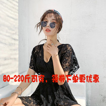 Swimsuit Woman Big Code Bubble Hot Spring Fat mm200 Catty Conservative Belly SLIM LOOSE BIG CHEST SEXY ONE-PIECE DRESS STYLE