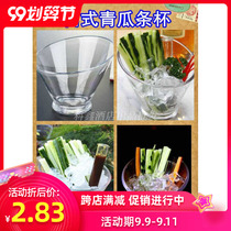 Hot cucumber bar cup oblique mouth candy cup Candy bowl Candy plate Test tube plate Acrylic PC dried fruit plate
