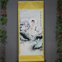 The new Chinese character painting in the hall of fame Chinese painting New Landscape Rural Lobby decoration has been equipped with fine mounting lotus guanyin