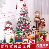 Large Snowflake Flocking Christmas Tree Package Christmas Decorations Christmas Mercy Mall Hotel Christmas Scene Arrangement