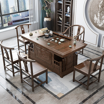 Sen Guo solid wood tea table and chair combination of tea table table New Chinese tea table Kung Fu tea A few light luxury Zen