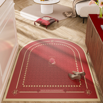 Entrance Doormat Pvc Door Cushion Home Washable Doormat Footbed Anti Slip Leather in door mat Tailoring
