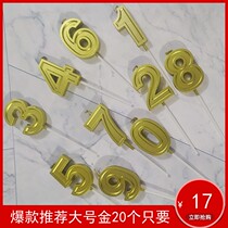 Golden Digital Candle Cartoon Children Adults Party Romantic Toast Birthday Cake Birthday Cake Candle Decoration