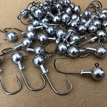 Luja lead head hook primary color 10-50 pieces of soft bait hook 2g5 7 10 14 gr reinforced T-tailed fish hook suit