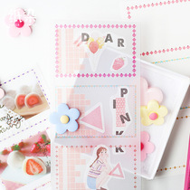 Paper Dyed split mirror Ben broken parquet Series 30 Cartoon Drawings This Hand Tent Stationery Manuscript Paper Portable Strap