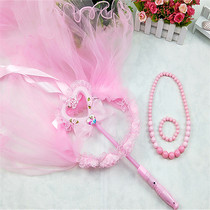 Princess wreath gauze childrens show suit baby glowing fairy stick girl necklace bracelet six one gift