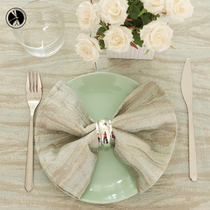 Nordic hotel mouth cloth wipe Cup cloth napkin cloth folding cloth restaurant Home European style scarf mat cloth