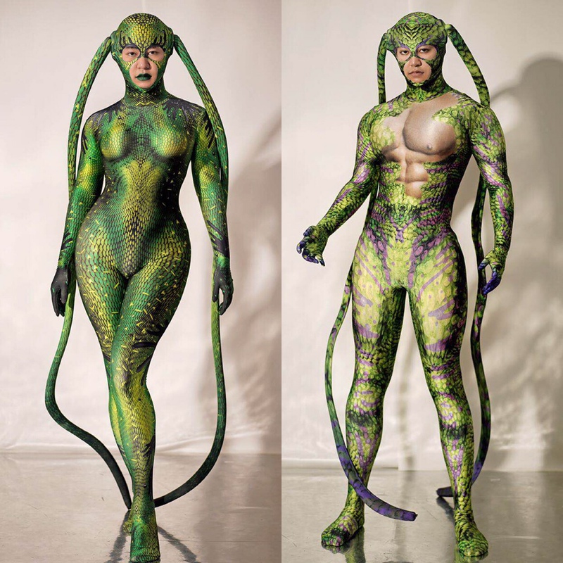 Halloween Party Beast Python Exaggerated Horror Prom Cosplay Bar Ds Dance Team Gogo Costume Halloween Party Beast Python Exaggerated Horror Prom Cosplay Bar Ds Dance Team Gogo Costume