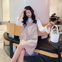 (seconds)Maternity dresses spring fashion models trendy mom mid-length tops loose large size maternity clothes spring and summer