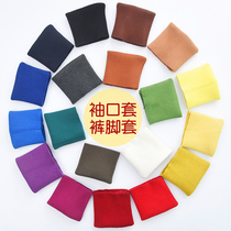 Wool thickened down jacket trousers tight false cuffs thread fabric sleeves extended accessories warm