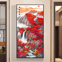 Diamond painting 2021 New Full diamond vertical version Hongyun head cross stitch diamond embroidery vertical porch point paste diamond embroidery