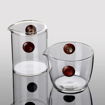 Glass Gongcup fair cup thickened heat-resistant sub-tea instrumental tea leak Home greedy cup tea filter Gongfu tea accessories