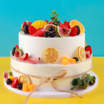 Cake model simulation 2020 new net red cartoon pop double fruit birthday hipster bubble window