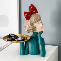 Key holder storage ornaments Entrance decorations Small creative pylons Home Nordic light luxury interior home decorations