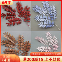 Wedding simulation flower Nantian bamboo serrated leaf Locust Leaf flower Flower artificial flower wedding hall decoration flower row ceiling road lead flower arrangement