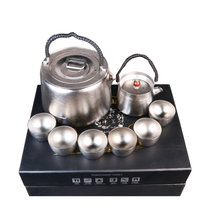 Pure Titanium Kung Fu tea handle Mini health portable tea kettle Kettle High-grade gift gift box set