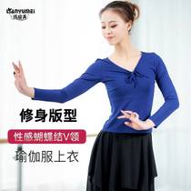 Yoga clothes blouses womens new display slim sexy professional sports Modale short sleeve V collar yoga clothes dance spring summer