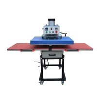  60*80 thermal transfer machine double-station automatic pneumatic heat transfer machine T-shirt hot stamping hot drilling machine pressing machine