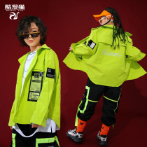 Childrens hip-hop hip hop hip-hop dance dress girl jazz dance long sleeve performance suit boy hiphop suit childrens performance suit