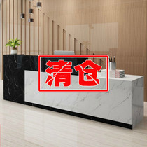 Cashier Front desk Reception desk Bar Simple modern beauty salon Bar table Information desk Paint front desk counter