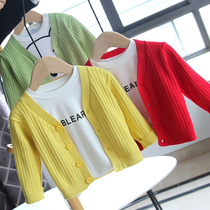 Baby Knit 2022 Spring Clothes Baby Spring and Autumn Jacket Childrens Sweater Cardigan Childrens Top Outlet 1136