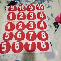 Home table number sticker table number waterproof house number hotel instant patch number plate restaurant sticker thickening countertop number