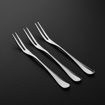 Manwei creative fruit fork Stainless steel cake fork mooncake Western small fork food dessert fork Fruit sign tableware