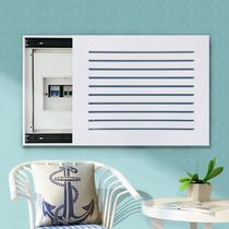 Household Multimedia Wire box push-pull meter box shielding box decorative painting set Wire box shutter wooden elephant