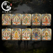 Hand-painted small thangka twelve Zodiac original life Buddha color Tang Wen Tang painting school Tibet Qinghai pendant Buddha card