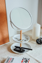 Nordic ins quality Living log Double double band Pallet Ornament with swivel bifacial dresser Makeup Mirror