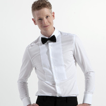(Clearance) Yuanben slim cotton white dress shirt groom wedding dinner dress long sleeve shirt