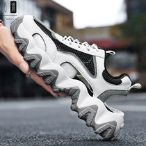 Sandal boys 2022 Summer new Chauds heightening Leisure Old Dad shoes net red hollowed-out Baotou Beach Cave shoes