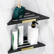 Bathroom Triangle Shelve Light Lavish Wall Corner Free punching single double angle basket Stainless Steel Toilet Shower Room Wall