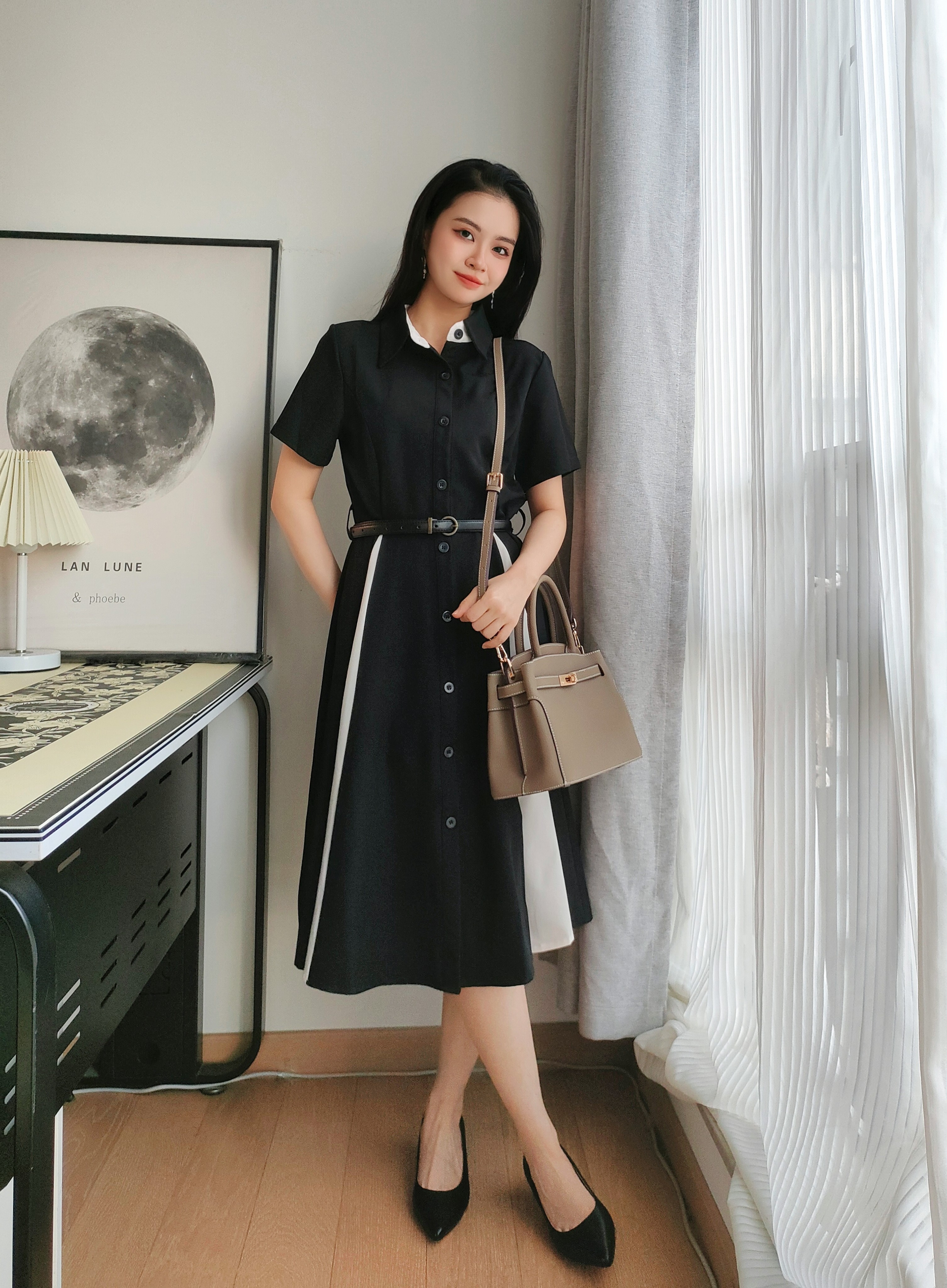 百丽鎏金岁月凯莉包 质感牛皮高级耐磨 大容量通勤 妈妈包婚包两用