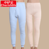 Little nurse underwear mens warm pants thick cotton trousers womens middle-aged high waist far infrared seven-layer thermal pants