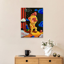 Exclusive sales Chen Jianzhou Sun Wukong-Chicken Year NO2 on canvas painting 40*50cm original painting