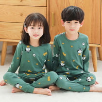 Cotton childrens underwear set 1-15 years old boy autumn clothes long sleeves spring and winter girls pajamas Cotton