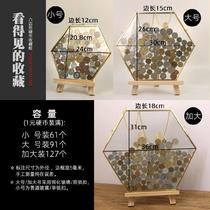 Hexagon Coin Collection Photo Frame Ancient Coin Favorites Hanging Wall Glass Wedding Nordic Photo Transparent Pendant Display