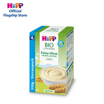 (Points and money purchase)HiPP Xibao Food organic selected millet rice flour 350g 1 section of the first section of rice paste