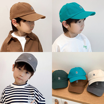 Child Hat Tide Spring Autumn Boy Duck Tongue Cap Japan South Korea Tie Girl Baseball Cap Boy Pure Cotton Sunscreen Hood