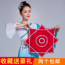 Dance handkerchief Northeast adult dancing childrens hand silk flower examination special dance square Yangko two person turn handkerchief