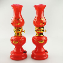 Long Ming Oil and water lamp retro battery LED lamp married to Joe into the room lights on the beam lighting table lamp