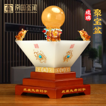 Poly Treasure Pelvis swing pieces Treasure Fortune Tree Water Crystal Ball Transfer Pendulum Pieces Living-room Office Decoration Pendulum opening Gift