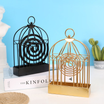 Mosquito coil tray with lid Mosquito coil rack Creative household sandalwood mosquito coil stove fireproof can hang mosquito coil box Japanese gray plate