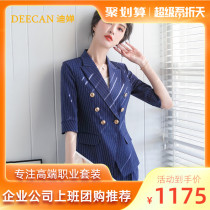 DEECAN high-end female president professional suit 2020 new fashion show slim to work white collar business is loading summer