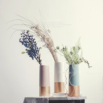 Nordic Minimalist Fashion Collage Ceramic Vases Living-room Floral Floral Bedroom TV Cabinet Xuan Guan Accessories Pendulum