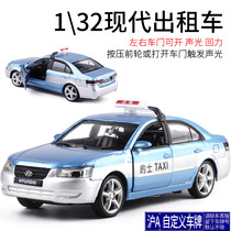Simulation alloy Model 1:32 Beijing Hyundai TAXI TAXI TAXI TAXI police car