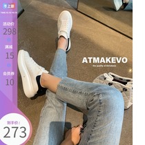 Spot found ~ small white shoes womens 2021 new summer womens shoes Joker muffin thick bottom inside increased board shoes women