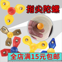 Fingertip gyro decompression three-leaf finger gyro inter-finger gyro spiral high-speed adult childrens toy stall wholesale